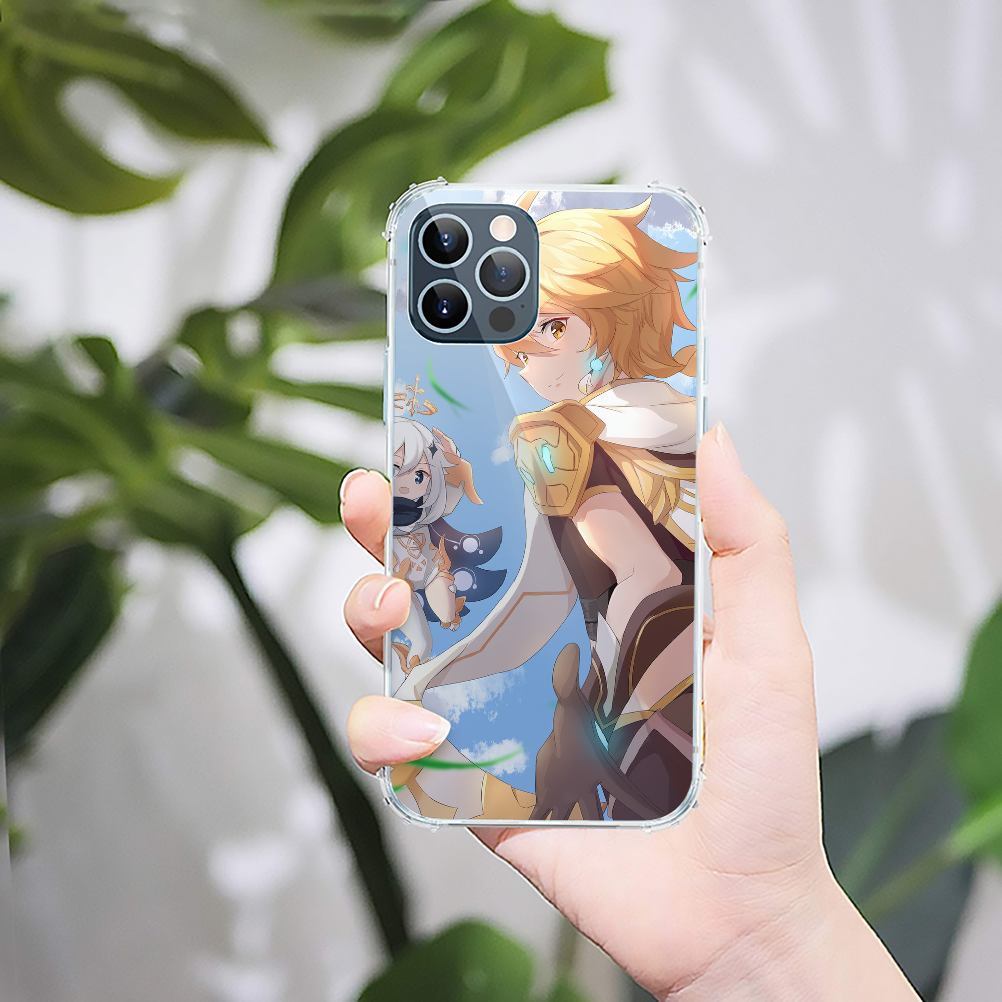 げんし神 genshin 【iPhone 12シリーズ対応】透明スマホケース（クリアソフトケース）